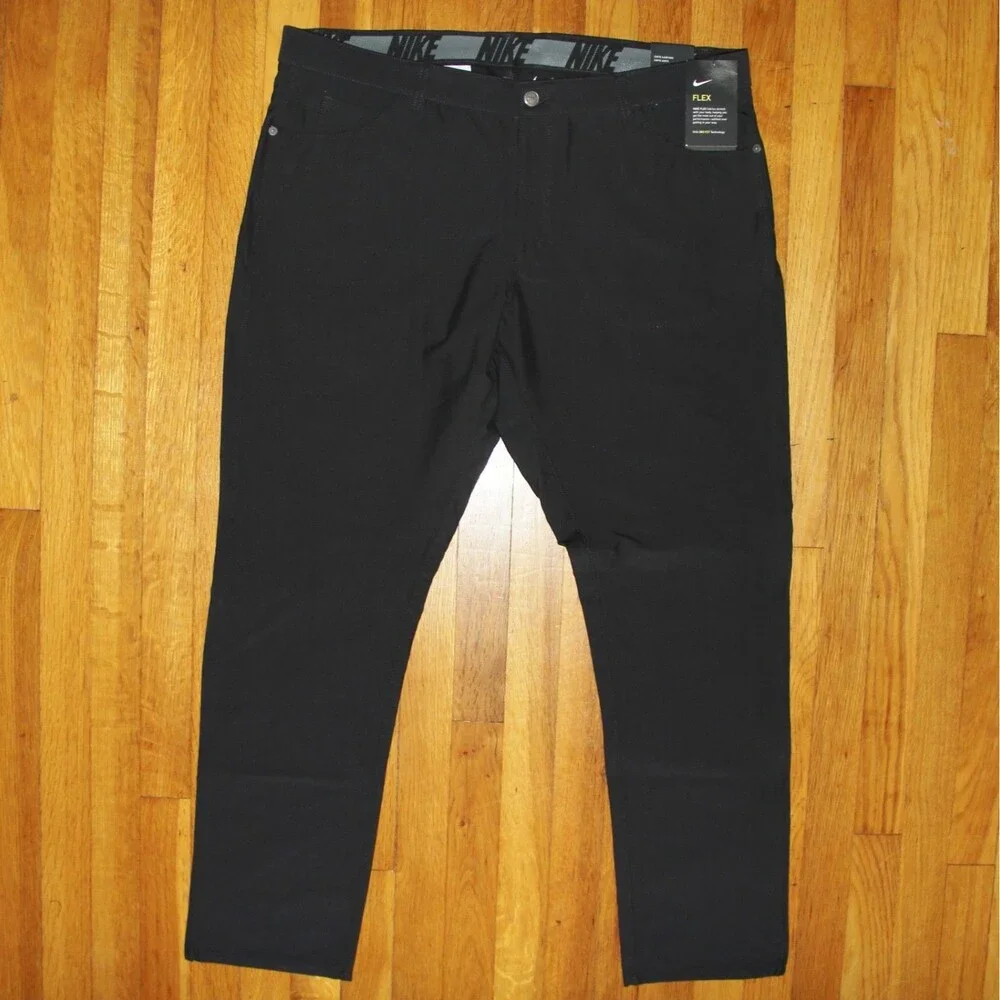 Nike Slim Fit Flex 6 Pocket Dri-Fit Golf Pants Mens 38x32 Black